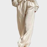 Sara - Modern Knit and Linen Set