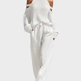 Sara - Modern Knit and Linen Set