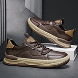 Leather Shoes with High Sole