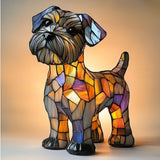 Dino - Magisk Stained Glass Lamp in the Shape of a Dog
