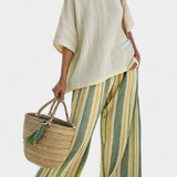 Olivia - Bamboo Linen Set in Olive Color