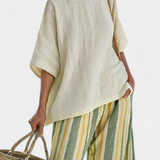 Olivia - Bamboo Linen Set in Olive Color