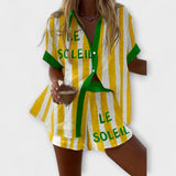 Halora – Yellow Linen Stylish Outfit