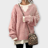 Perfectly Fitted Cable Knit Sweater