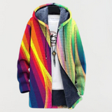 Jacket with Rainbow Stripes