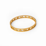 Gold bracelet with numbers