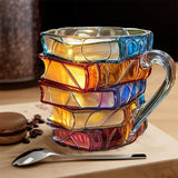 Handcrafted 3D Mug for Book Lovers