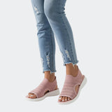 Souplesse™ — Platform sandals with open toe and comfort