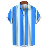 Striped Short Sleeve Summer Shirt