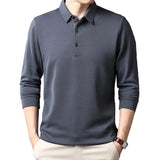 Elegant Long Sleeve Polo Shirt