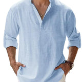 Piotr - Breathable Men's Linen Shirt