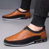 Leather Business Slip-On Shoes