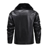 Fleece Leather Jacket