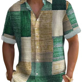 Elegant Patchwork Shirt