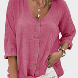 Anna - Summer Linen Blouse