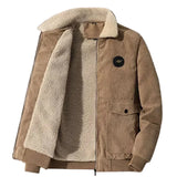 Elegant Corduroy Jacket with Fleece