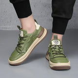 Leather Shoes with High Sole