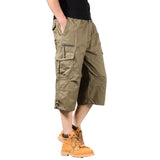 Long Cotton Cargo Shorts