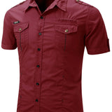 Short Sleeve Cotton Cargo Shirt