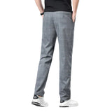 Checked Stretch Pants