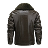 Leather Jacket with Fleece