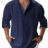 Piotr - Breathable Men's Linen Shirt