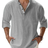 Piotr - Breathable Men's Linen Shirt