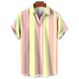 Striped Short Sleeve Summer Shirt