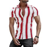 Striped Short Sleeve Summer Shirt