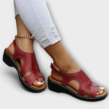 Christina - Orthopedic Leather Sandals with Comfortable Heel