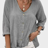 Anna - Summer Linen Blouse