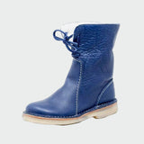Valerie - Waterproof Leather Boots with Wool Lining