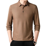 Elegant Long Sleeve Polo Shirt