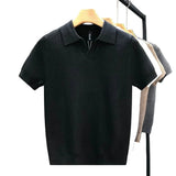 Breathable Sweater Polo Shirt
