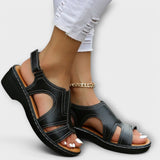 Christina - Orthopedic Leather Sandals with Comfortable Heel