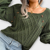 Malia - Knitted Sweater with Buttons
