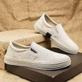 Breathable Canvas Slip-On Shoes