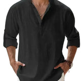 Piotr - Breathable Men's Linen Shirt