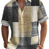 Elegant Patchwork Shirt