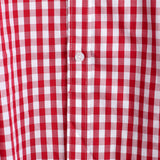 Cotton Summer Short Sleeve Shirt for Men, Solid Color, with Pocket and Buttons