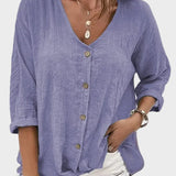Anna - Summer Linen Blouse