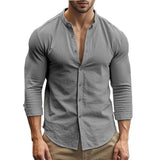 Casual Summer Shirt Made of Cotton and Linen