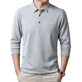 Elegant Long Sleeve Polo Shirt