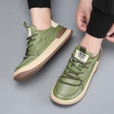 Leather Shoes with High Sole