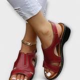 Christina - Orthopedic Leather Sandals with Comfortable Heel