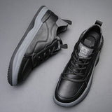 Leather Shoes with High Sole