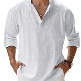 Piotr - Breathable Men's Linen Shirt