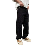 Jacquard Denim Jeans