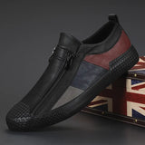Leather Boots with Zipper
