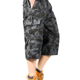 Long Cotton Cargo Shorts